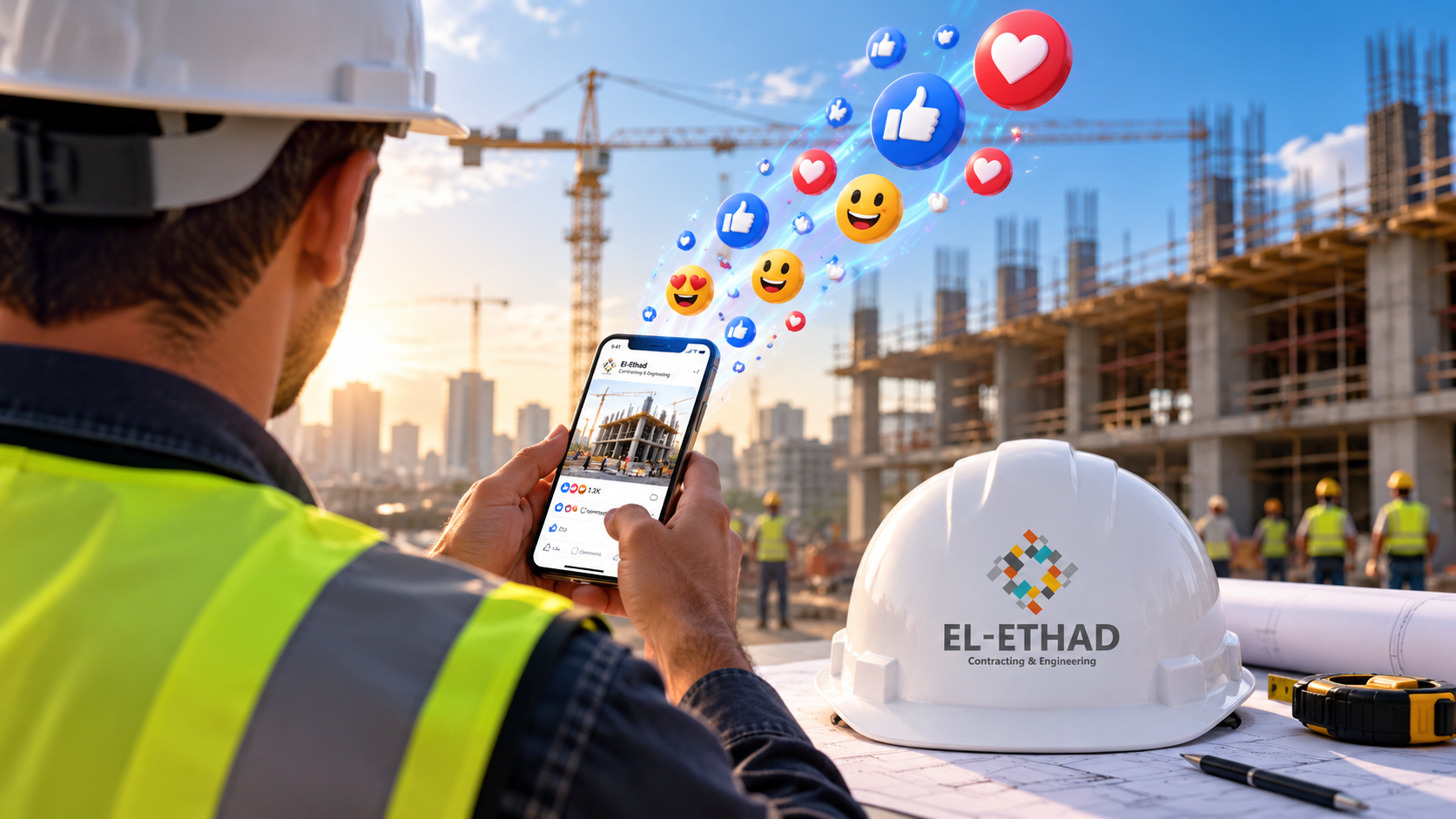 El Ethad social media work