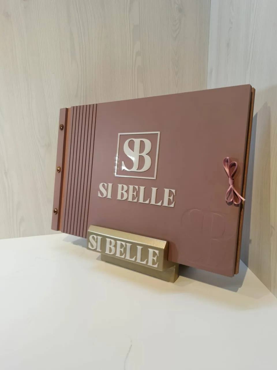 Si Belle selected brand identity application